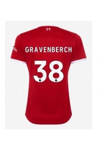 Fotbalové Dres Liverpool Ryan Gravenberch #38 Dámské Domácí Oblečení 2023-24 Krátký Rukáv